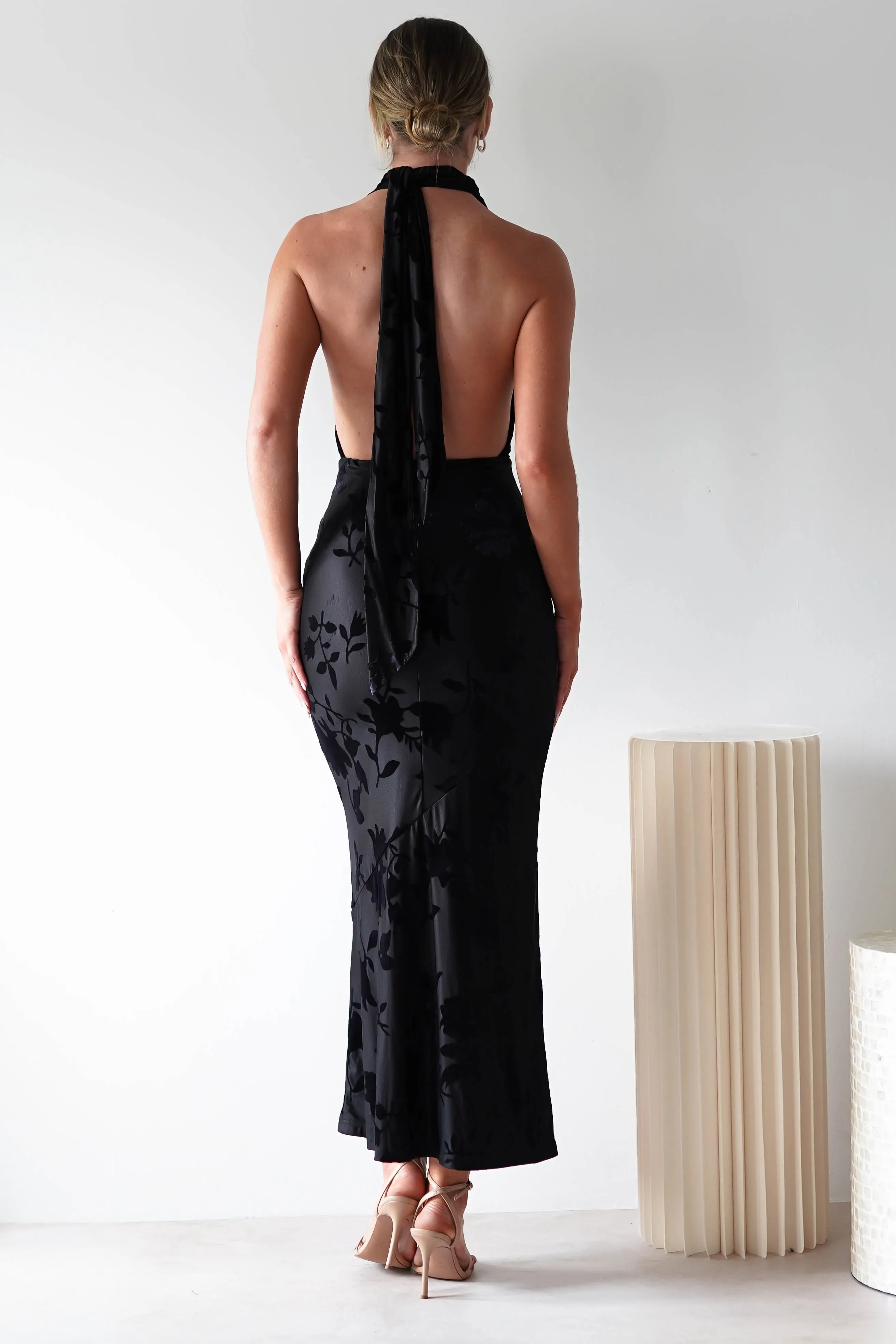 Tara Floral Jacquard Maxi Dress  dress,evening dress,graduation dress,party dress,birthday dress,beautiful dress,dress,summer dress,beautiful dressBlack
