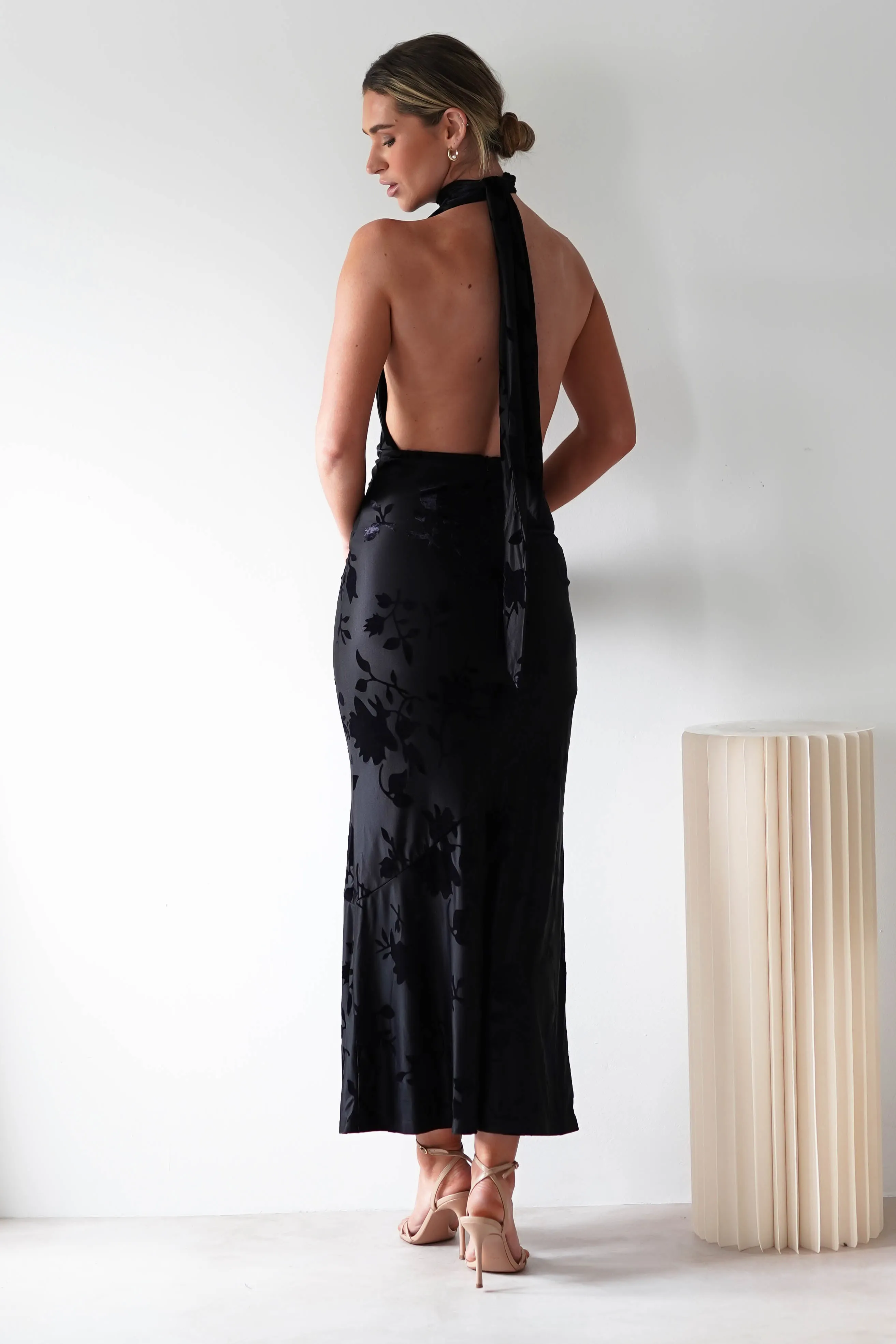 Tara Floral Jacquard Maxi Dress  dress,evening dress,graduation dress,party dress,birthday dress,beautiful dress,dress,summer dress,beautiful dressBlack